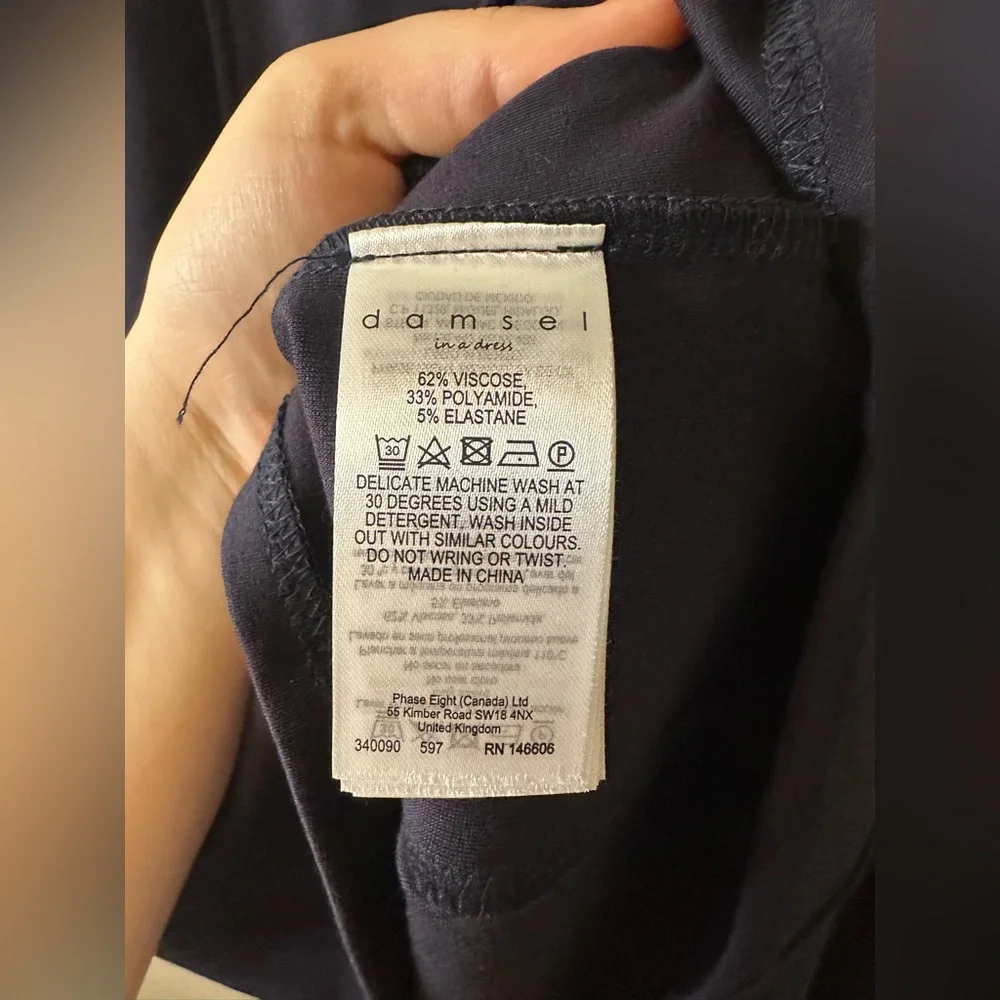 Damsel In A Dress | 1/4 Zip Navy Pull Over - Picture 8 of 9